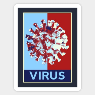 Virus Pop Art Design Magnet